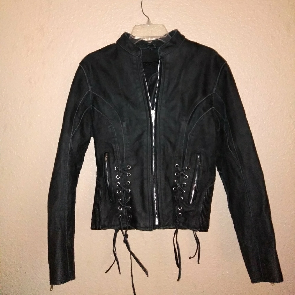 Jkk motorcycle leather jacket